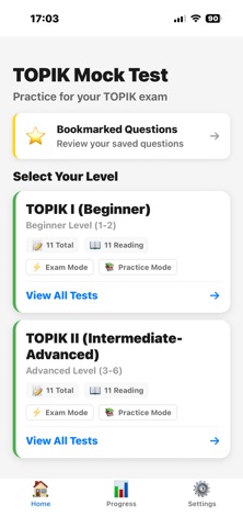 TOPIK Mock Test Screenshot 1 of 10