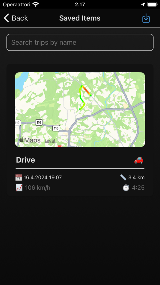 #3. Speedometer ^ (iOS) 由: Joel Tikkanen