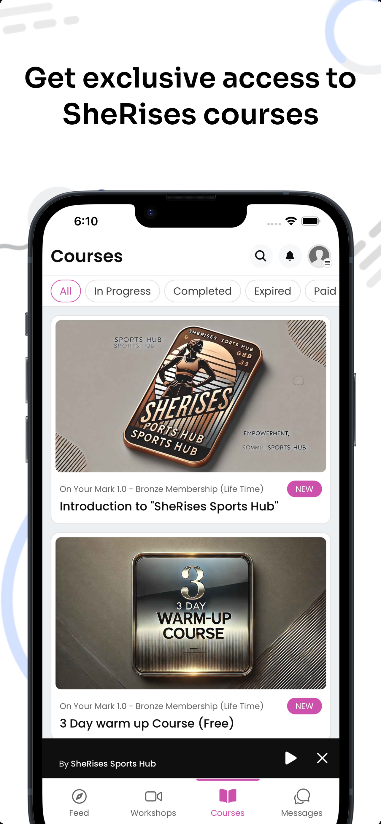 SheRises Sports Hub screenshot 3