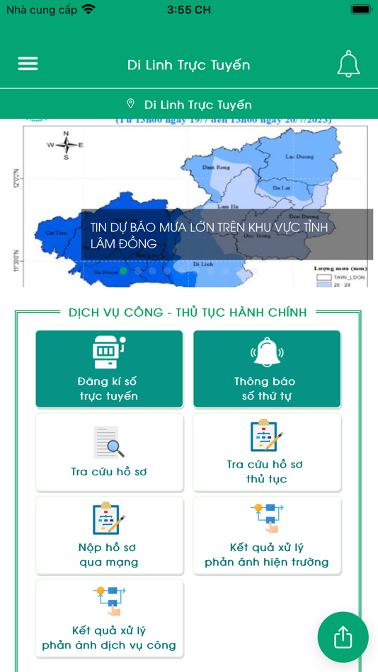 #2. Di Linh Trực Tuyến (iOS) 由: Van Phong HDND & UBND Thanh Pho Bao Loc