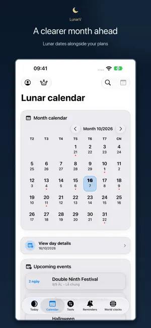LunarV – Lunar Calendar screenshot 2