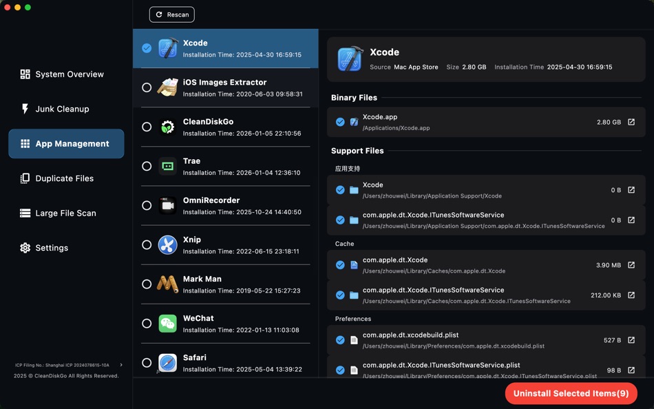 #2. CleanDiskGo (macOS) Oleh: Shanghai Jingxu Technology Co., LTD