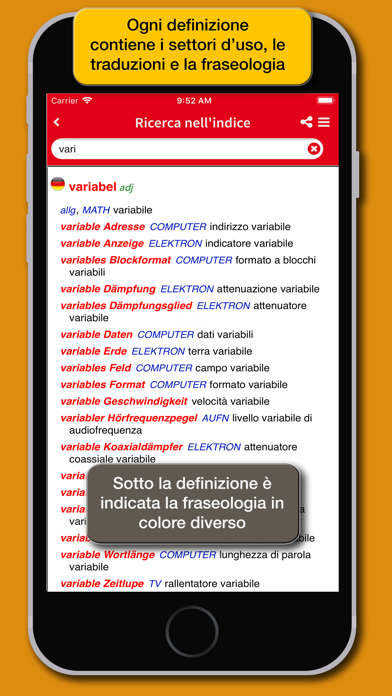 Screenshot #3 pour Dizionario Tecnico Tedesco