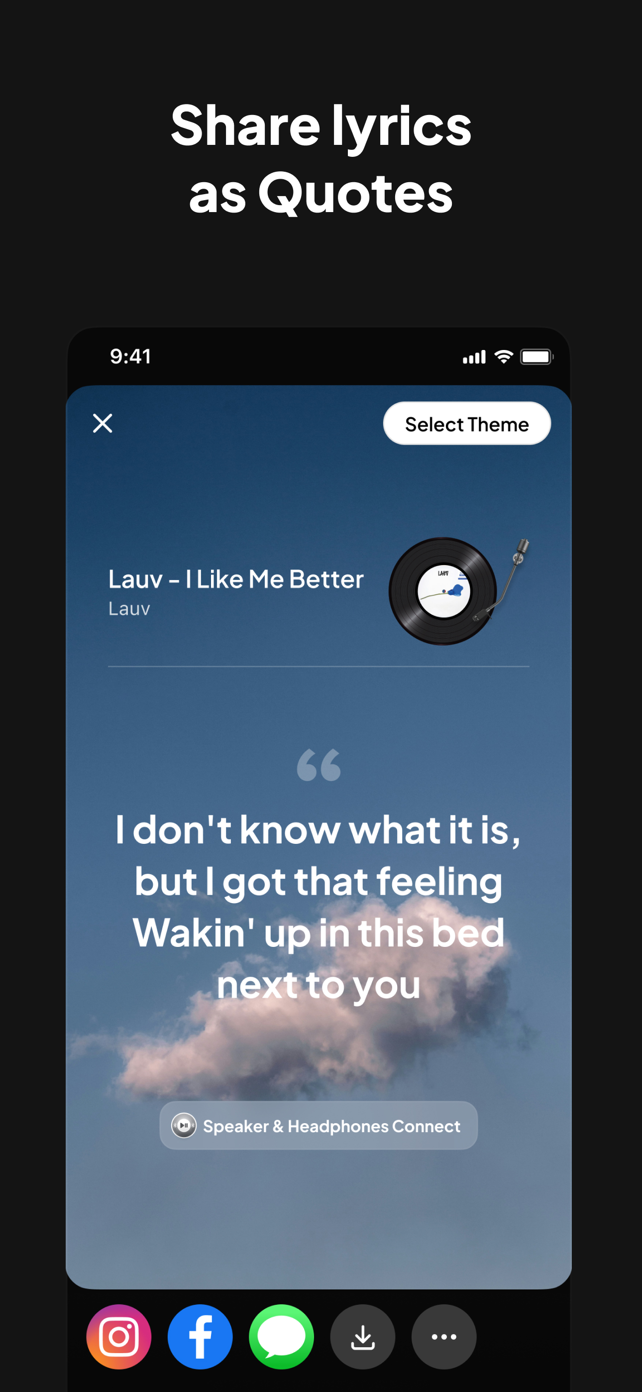 Speaker & Headphones Connect