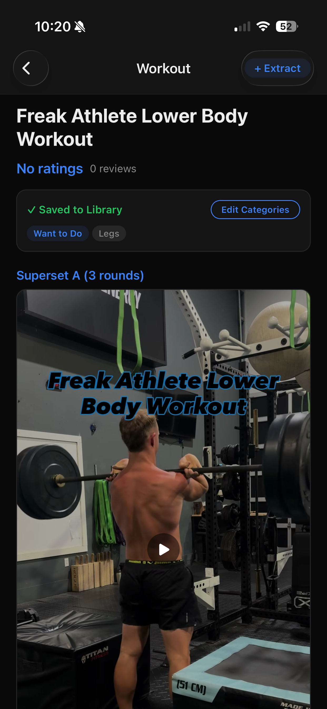 RepExtract - Workout Organizer screenshot 4