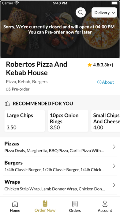 Robertos Pizza And Kebab House Screenshot