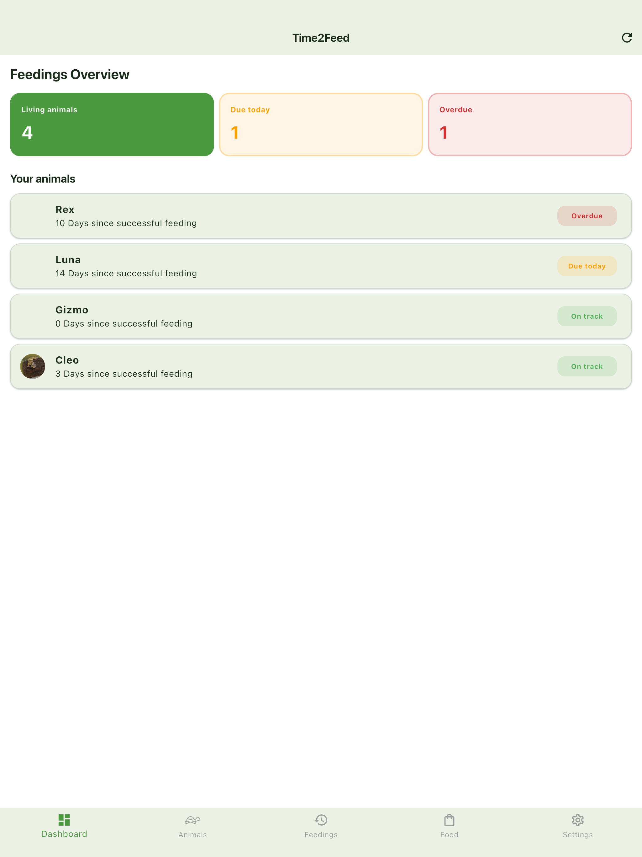 Time2Feed Mobile screenshot 13