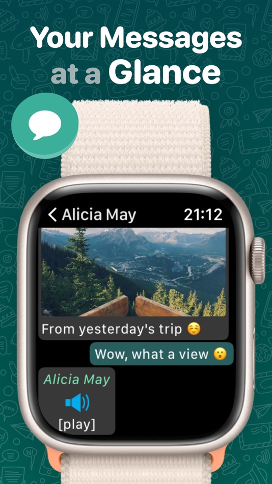 #2. WatchChat 2: Chat on Watch (iOS) Przez: XAN Software GmbH & Co. KG