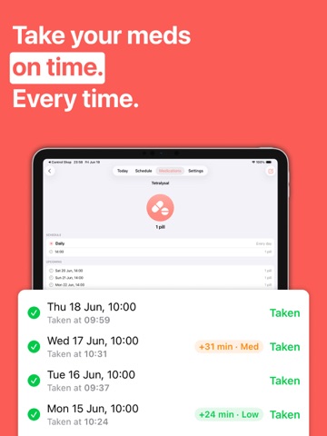 Pill Reminder: Pill Lock iPad screenshot