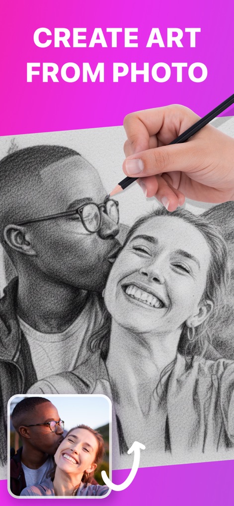 AR Drawing – Tracing Projector - Transform personal photos into traceable outlines, allowing users to convert cherished memories into unique hand-drawn artwork.