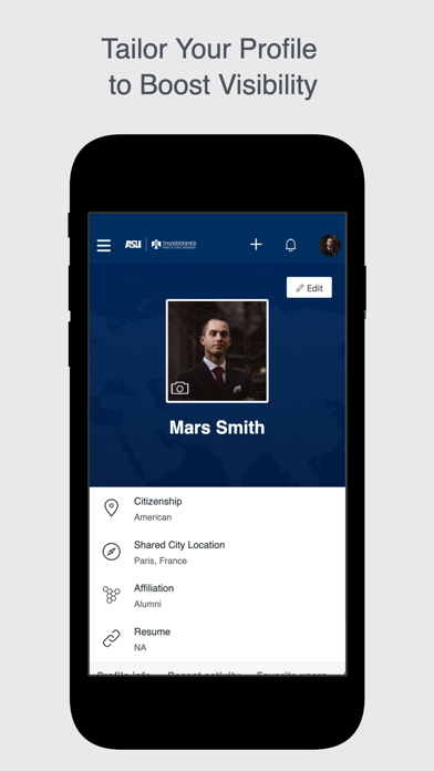 T-bird Connect iPhone screenshot 4 - Social Networking app