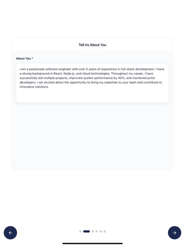 Cover Letter Creator – AI iPad screenshot