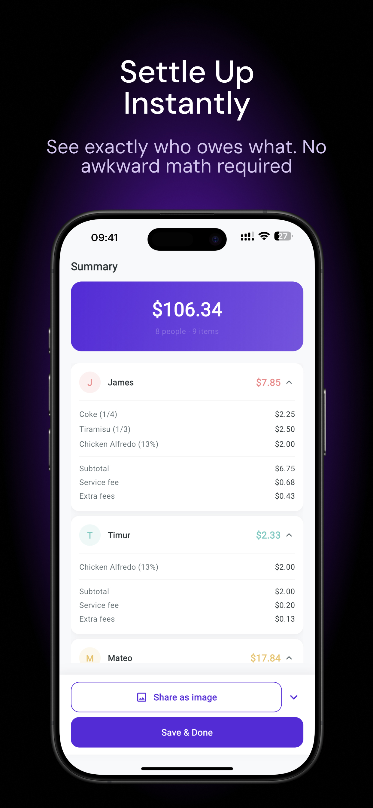 Splitsy - Scan & Split Bills screenshot 5