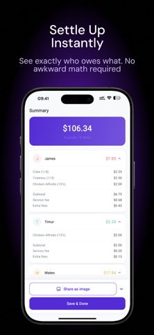 Splitsy - Scan & Split Bills Screenshot 5 of 5