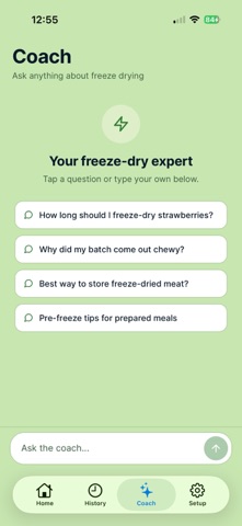 Freeze Dry Guru iPhone screenshot
