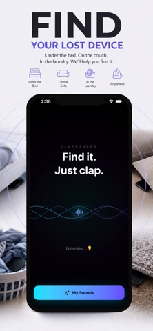 Find My Device: Clap Finder iPhone screenshot