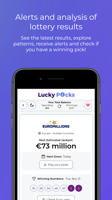 Lucky Picks - Lottery AI Screenshot