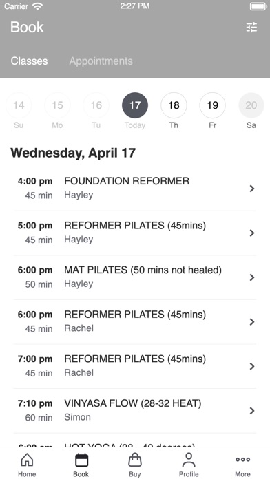 Flow Hot Yoga and Pilates Screenshot