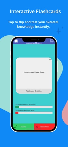Skeletal System Flashcards iPhone screenshot