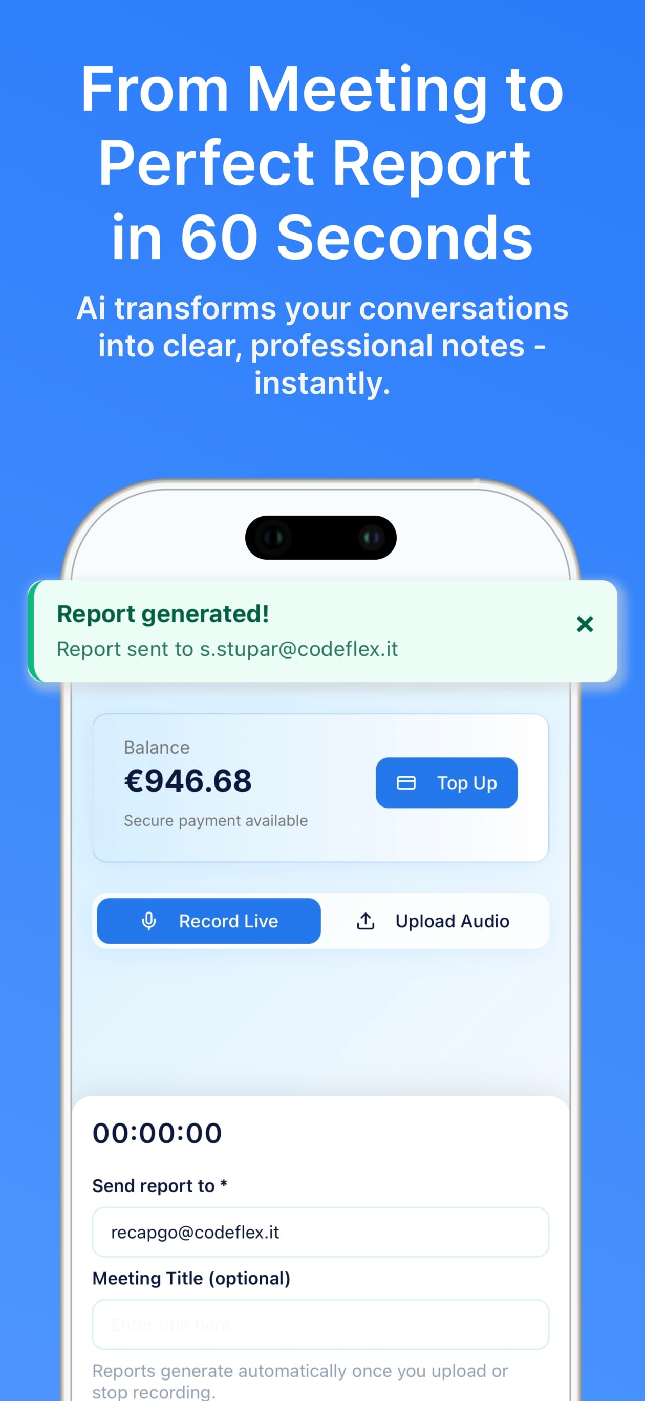 RecapGo: Simple AI Note-Taking