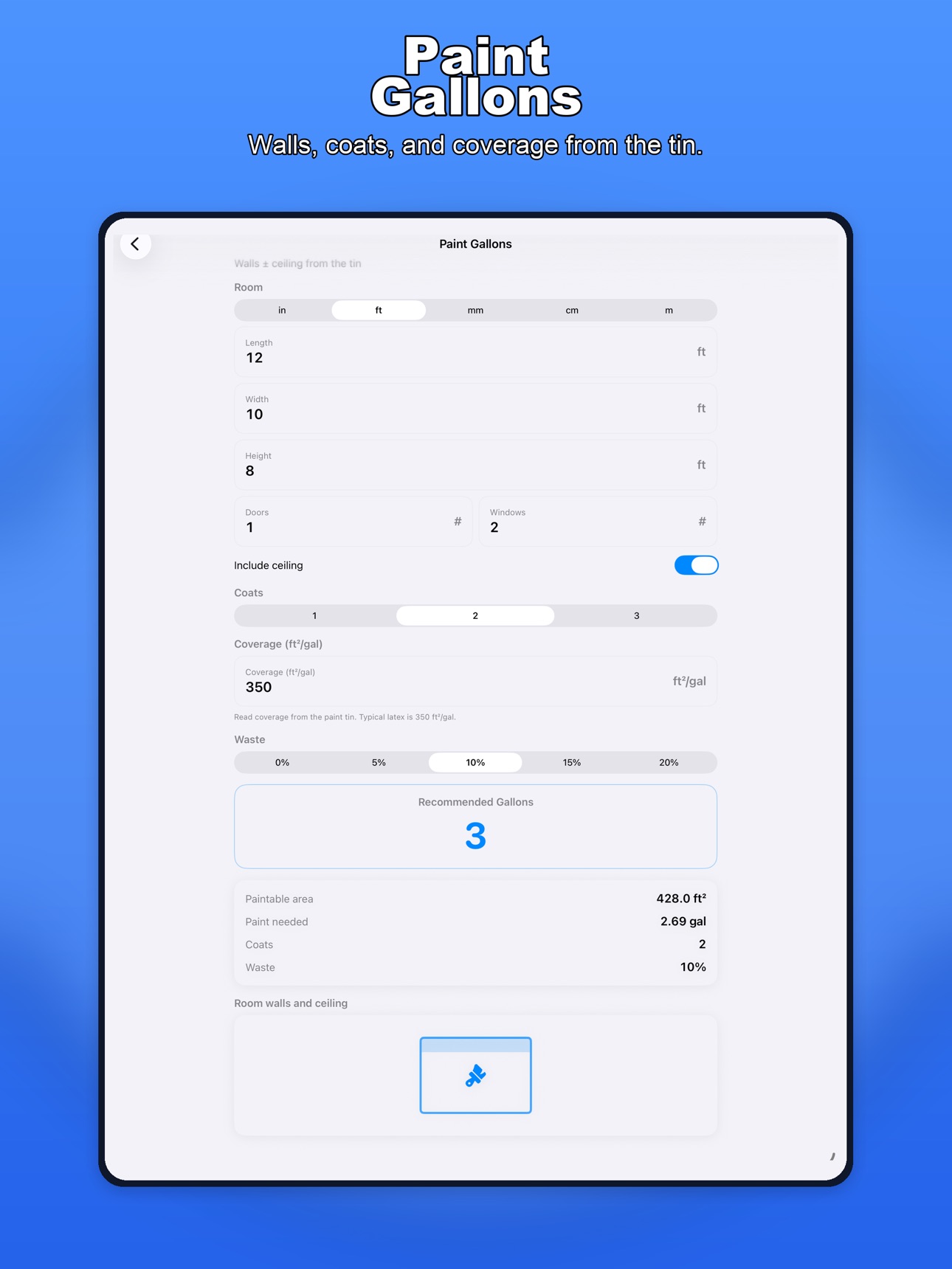 Screenshot 8 of EdgeSpace Finish Estimator