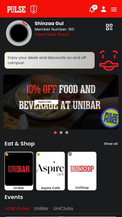 UOW PULSE LTD Screenshot