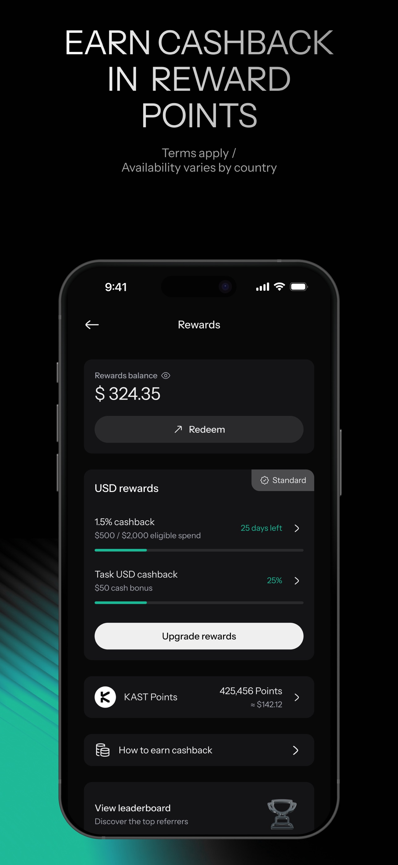 Screenshot 3 of KAST: Global USD Account