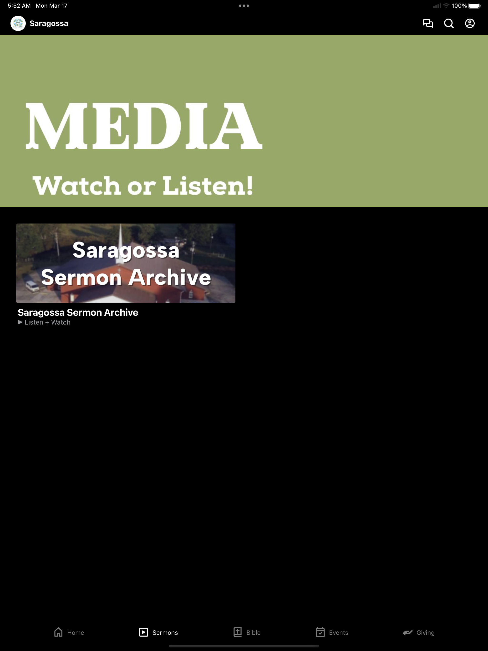 Saragossa Church App