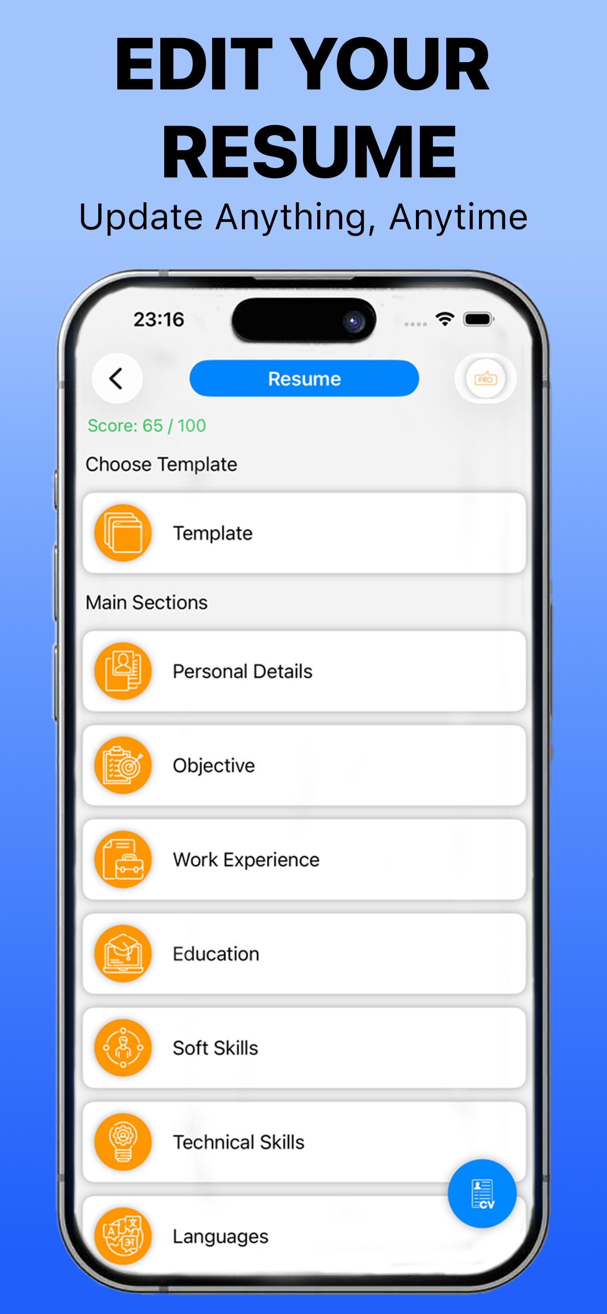 Make Resume - AI CV Editor screenshot 3