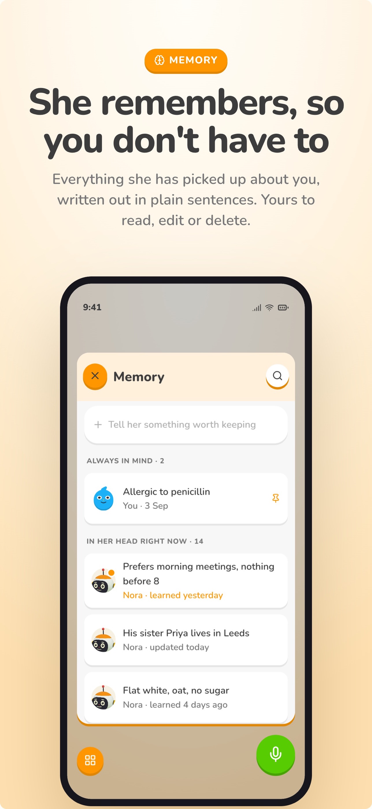 Screenshot 4 of Nora: Your Everyday Voice