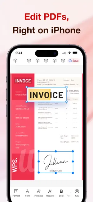 WPS Office-AI Doc, PDF, Sheet iPhone screenshot 2
