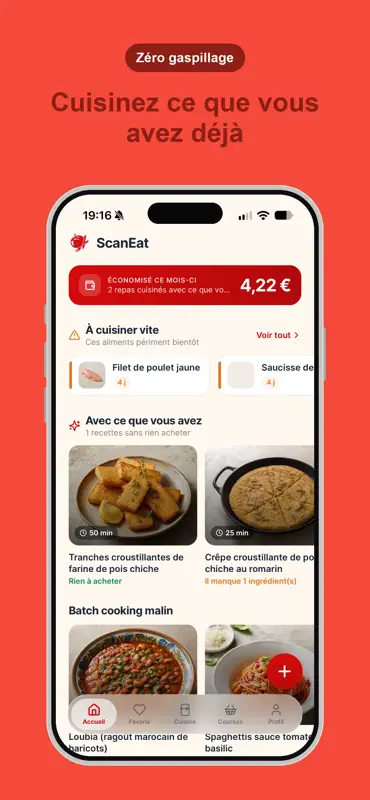 ScanEat - Économise & Cuisine screenshot 1 of 6