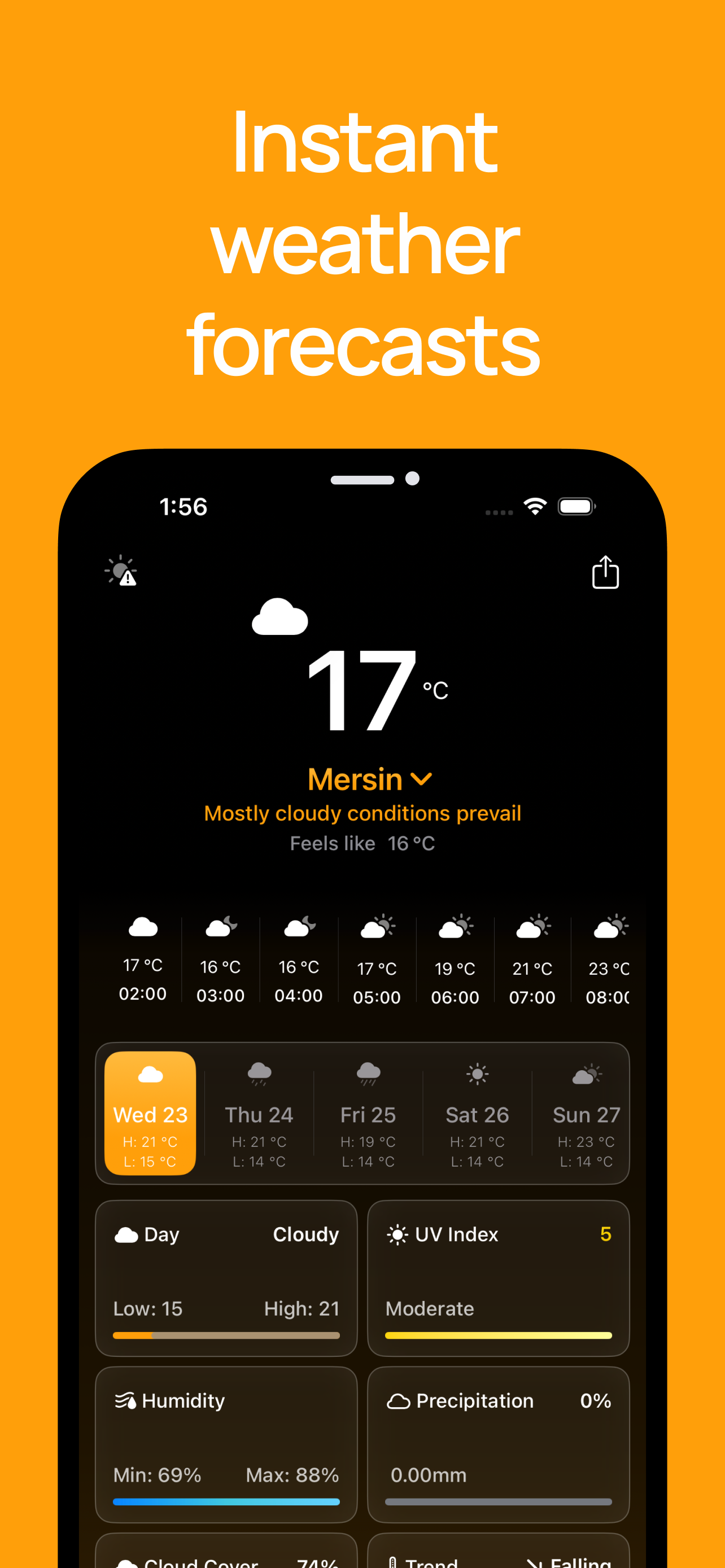 Forecasts - minimalist weather