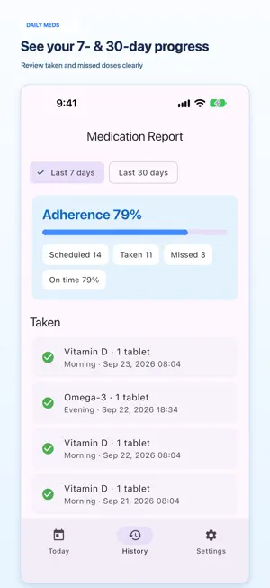 Daily Meds: Pill Tracker screenshot 2