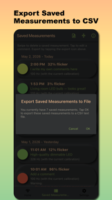 Flicker Meter for Light - PWM screenshot