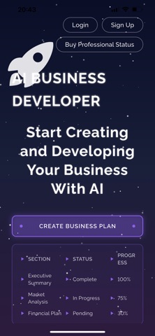 AI Business Developer iPhone screenshot