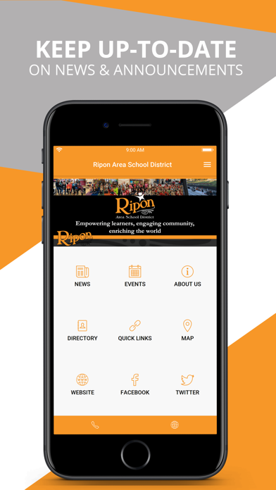 Ripon Area School District Screenshot
