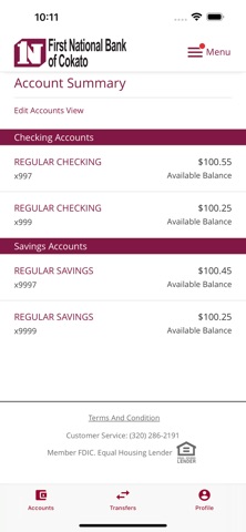 FNB Cokato Mobile Banking Screenshot 3 of 6