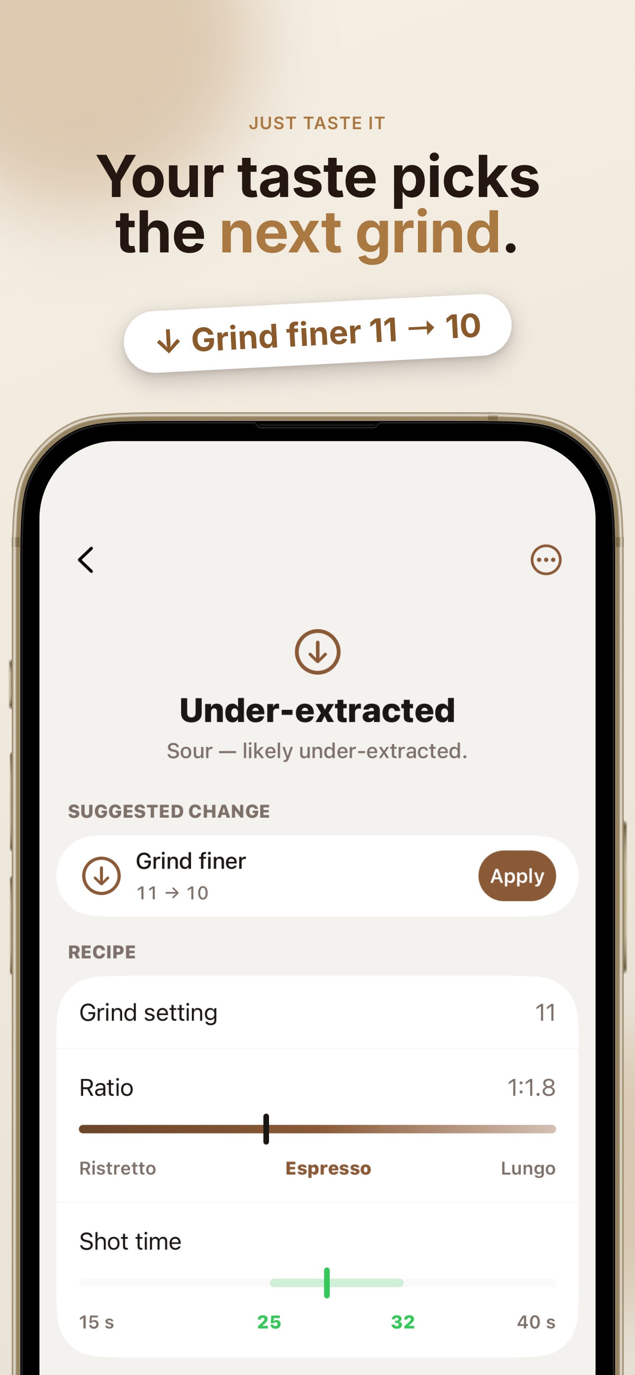 Screenshot 2 of Espresso Dial In: tastewell