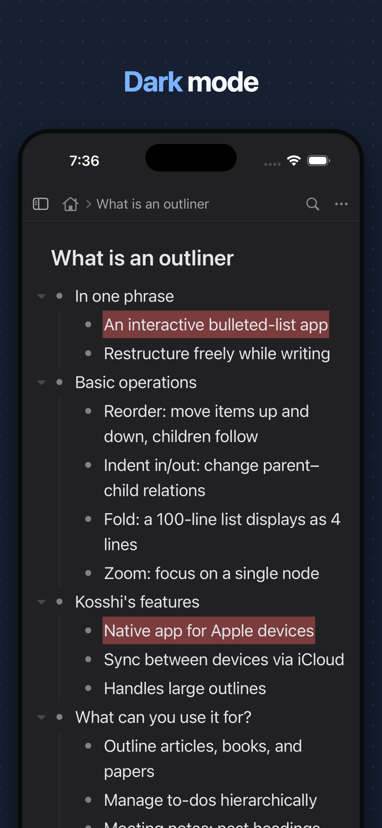 Kosshi Outliner