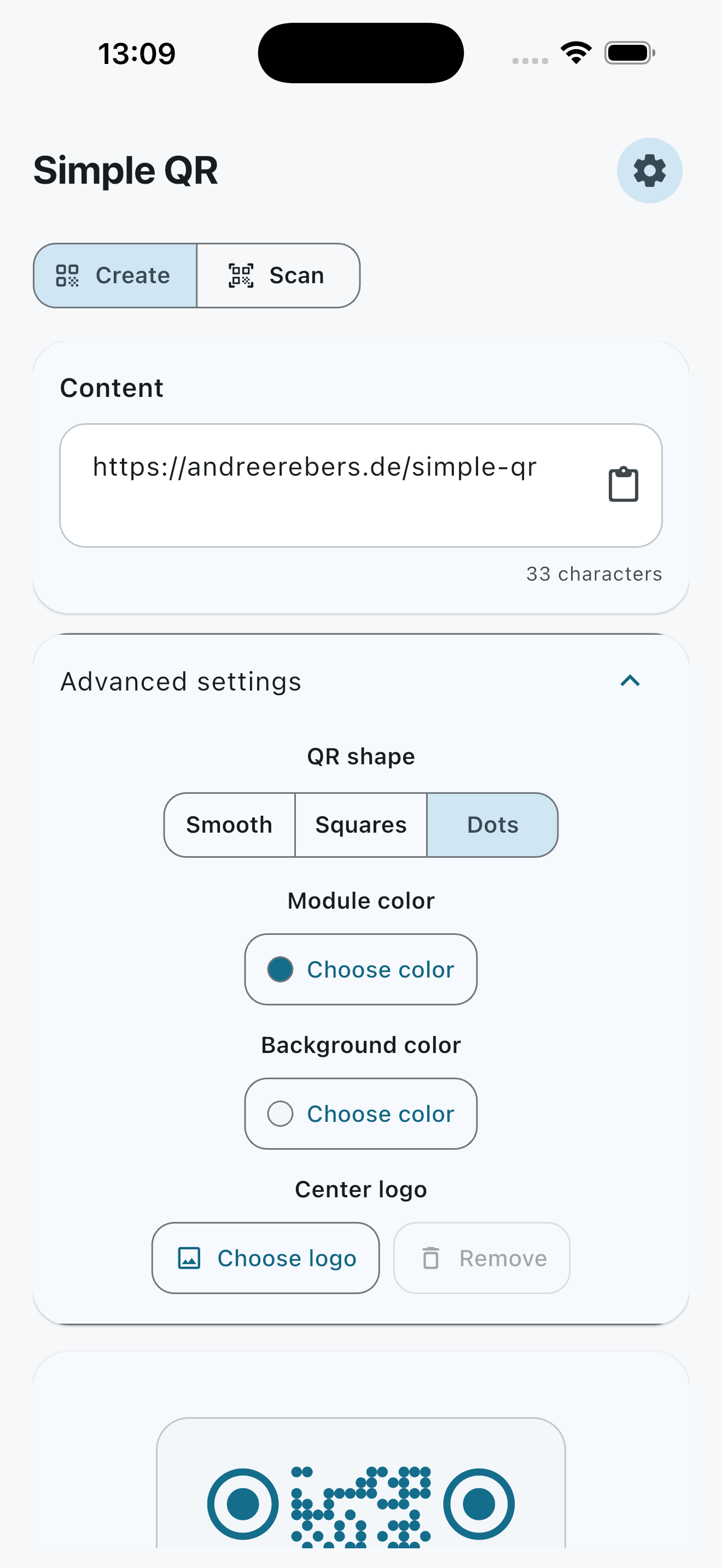 Simple QR App