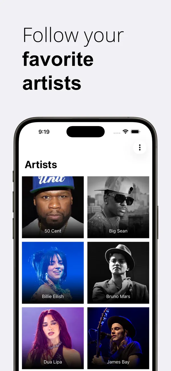 #2. ArtistShot - Albums & Concerts (iOS) بواسطة: Nikolay Leonov