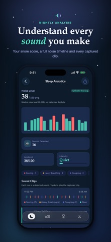 SoundSleep – Snoring Sounds Screenshot 2 of 5
