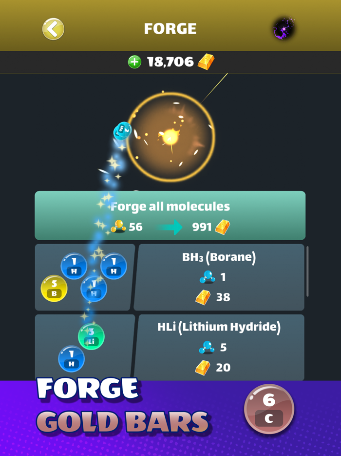 Atomic Tiles Merge Puzzle