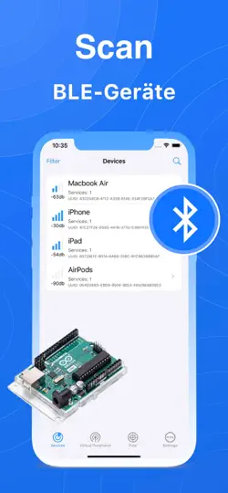 Screenshot von BlueTools Bluetooth Assistant auf dem iPhone 1