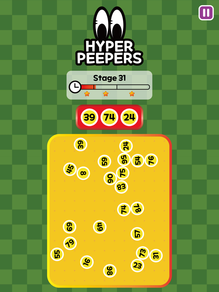 test de la vue  Hyper Peepers