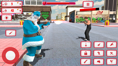 Christmas Santa Rope Hero Game Screenshot