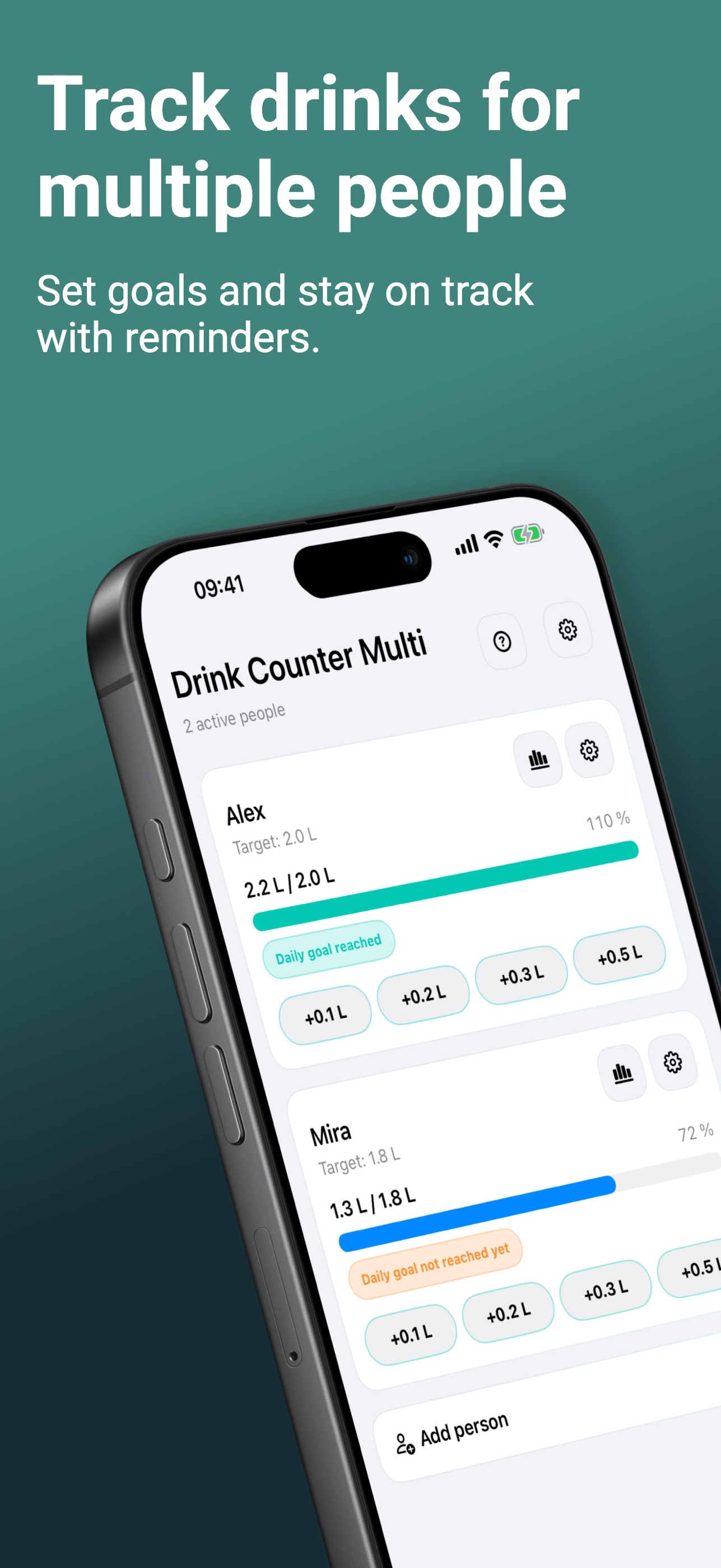 Screenshot 1 of Drink Counter Multi