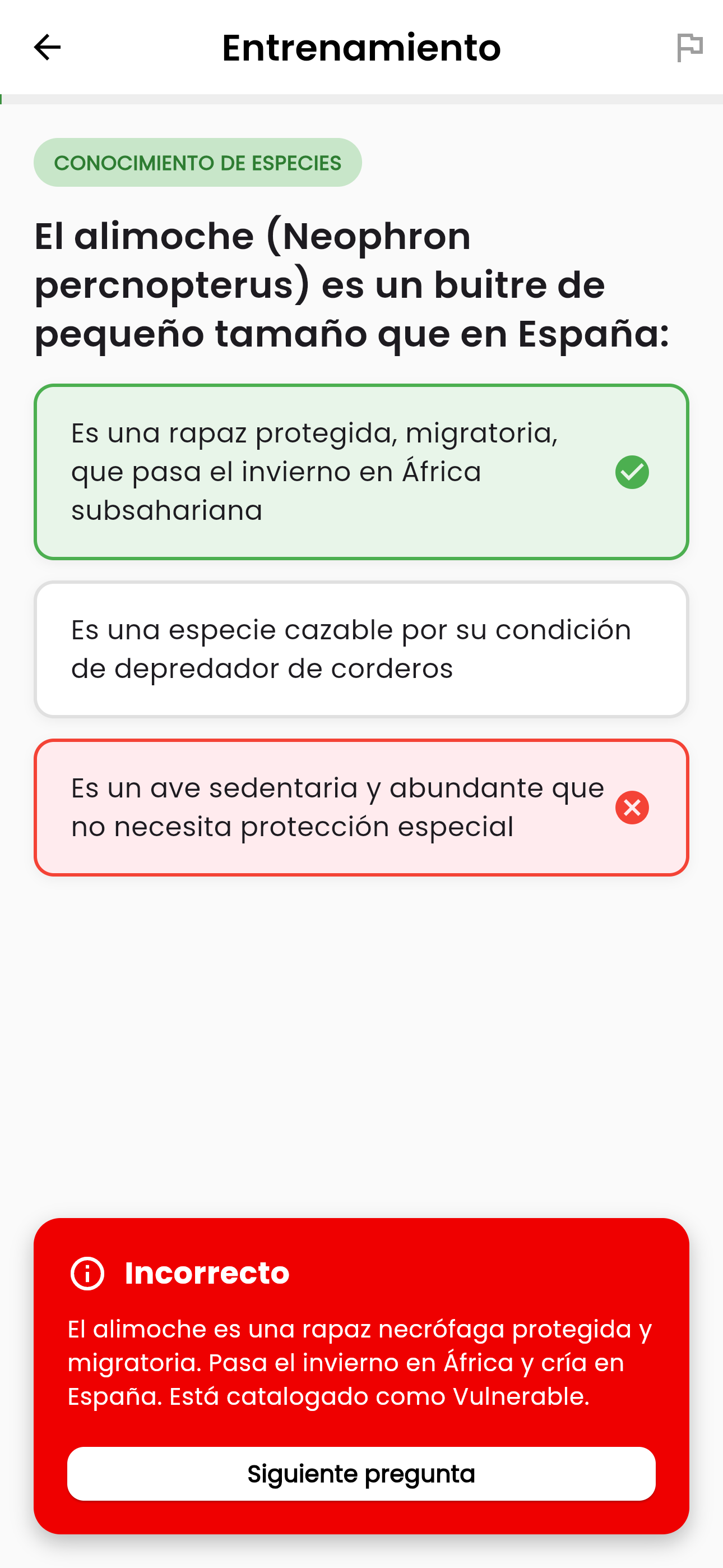 Examen de Caza 2026 screenshot 7