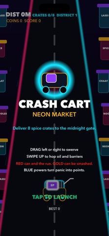 Crash Cart: Neon Market Game screenshot